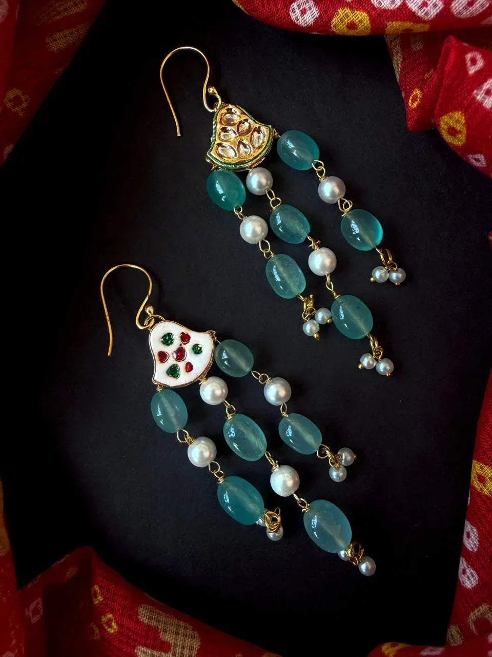 Kundan with Stone Beaded Earring
