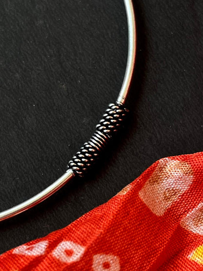 Oxidized Designer Anklet Pair