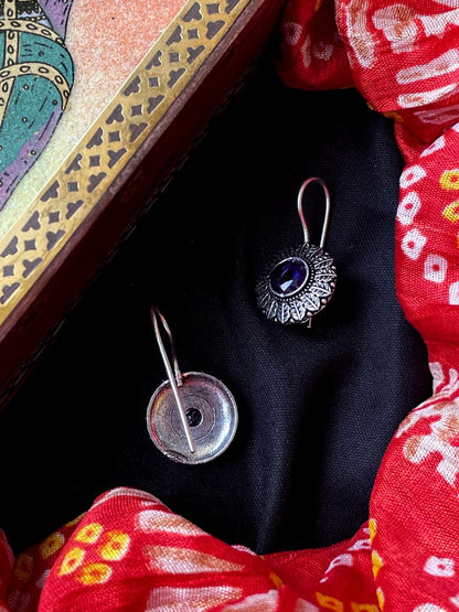 Monalisa Stone Oxidized Casual wear Earring