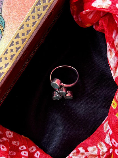 Monalisa Stone Silver Replica Ring