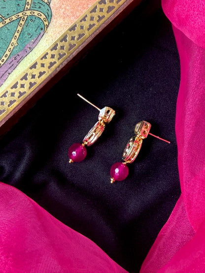 Kundan with Stone Beads Earring