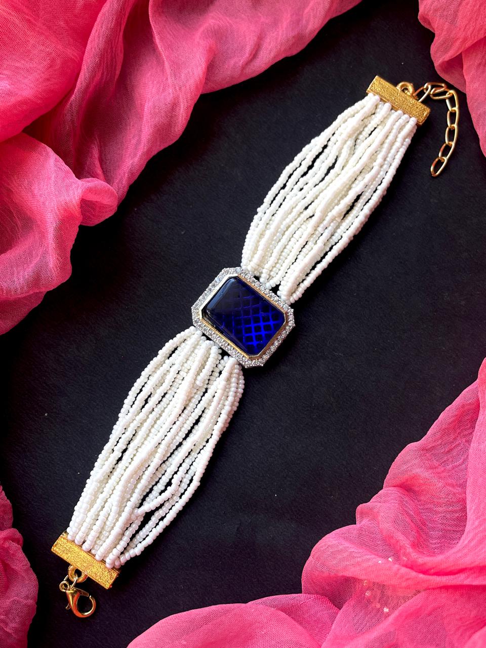 AD with Monalisa Stone Beaded Bracelet