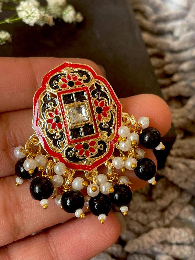 Traditional Meenakari Stud Earring