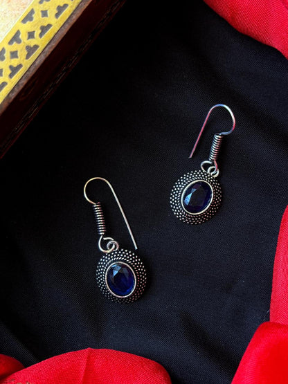 Monalisa Stone Oxidized Earring