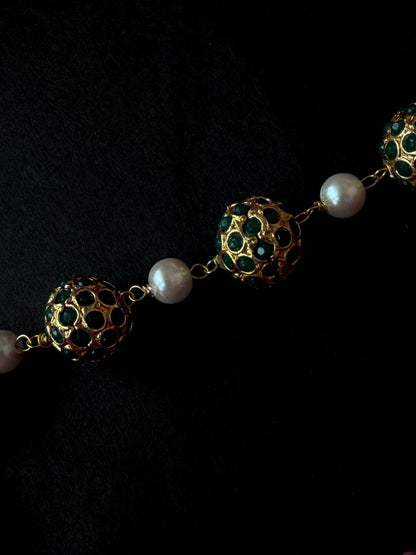 Trendy Ball Golden Necklace