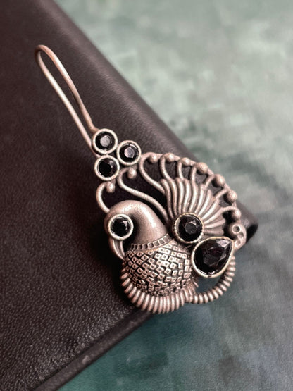 Bird Shape Oxidized Antique Earring