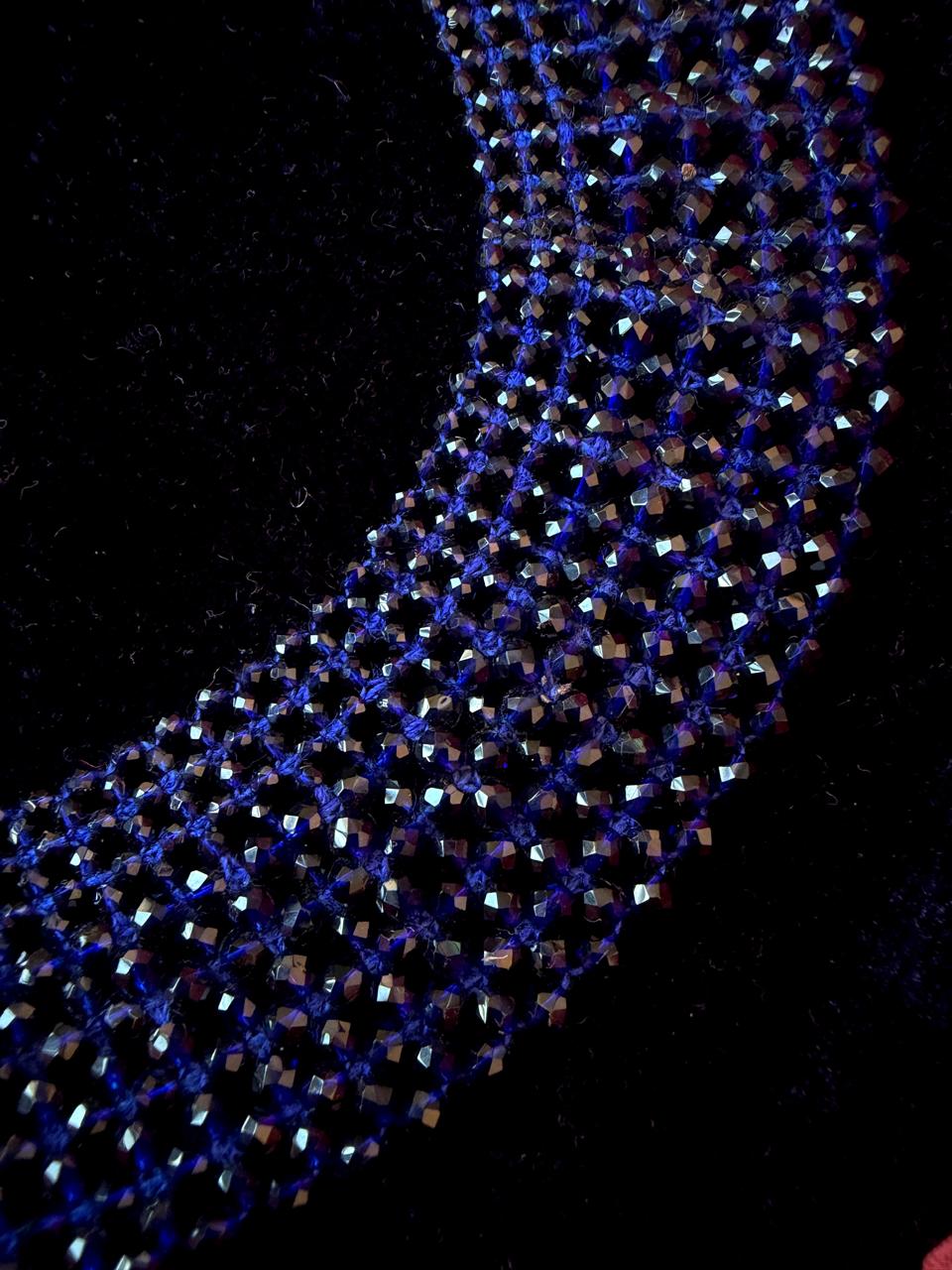 Hydro Beaded Choker Necklace with Adjustable Dori