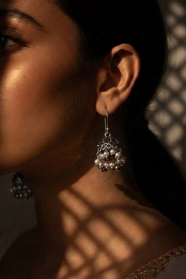 Oxidized Jhumki Earring