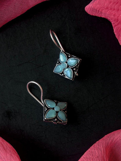 Monalisa Stone Oxidized Casual Wear Earring