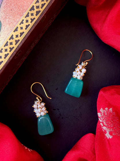 Natural stone with Cheer Earring