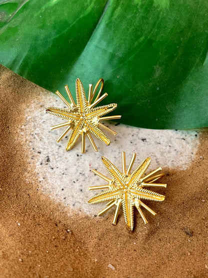 Beach Star Gold Stud Earring