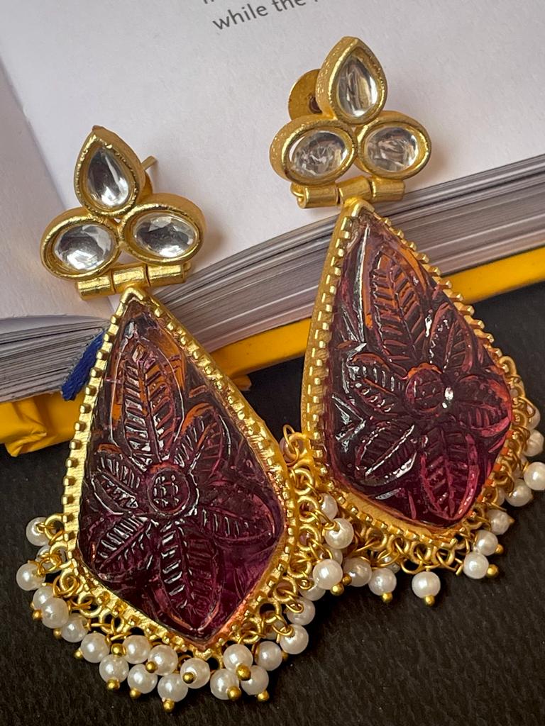 Monalisa Stone Drop Earring