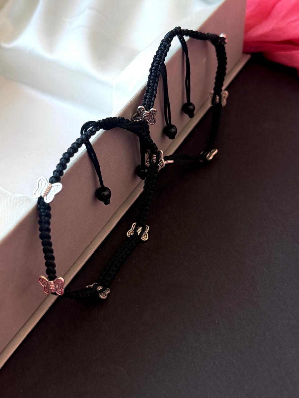 Butterfly Motif Thred Anklet