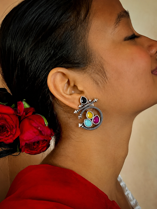 Silver Replica Stud Earring