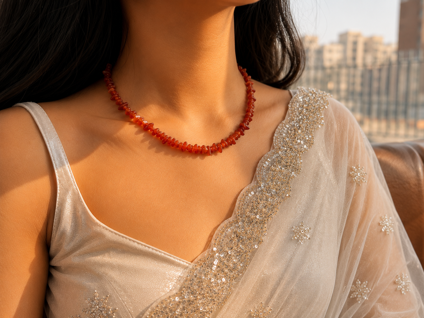 Natural Stone Single Layer Mala
