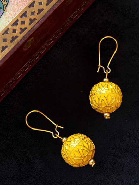 Meenakari Ball Antique Earring
