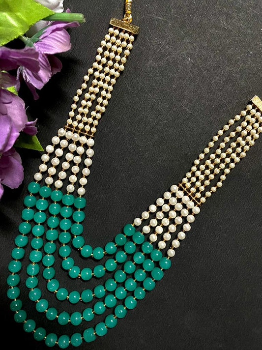 Five layed Glass beads Mala