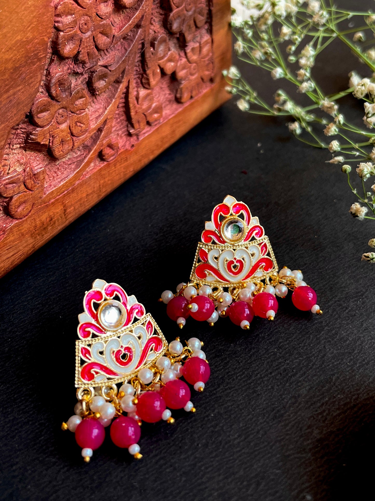 Meenakari Traditional Stud Earring