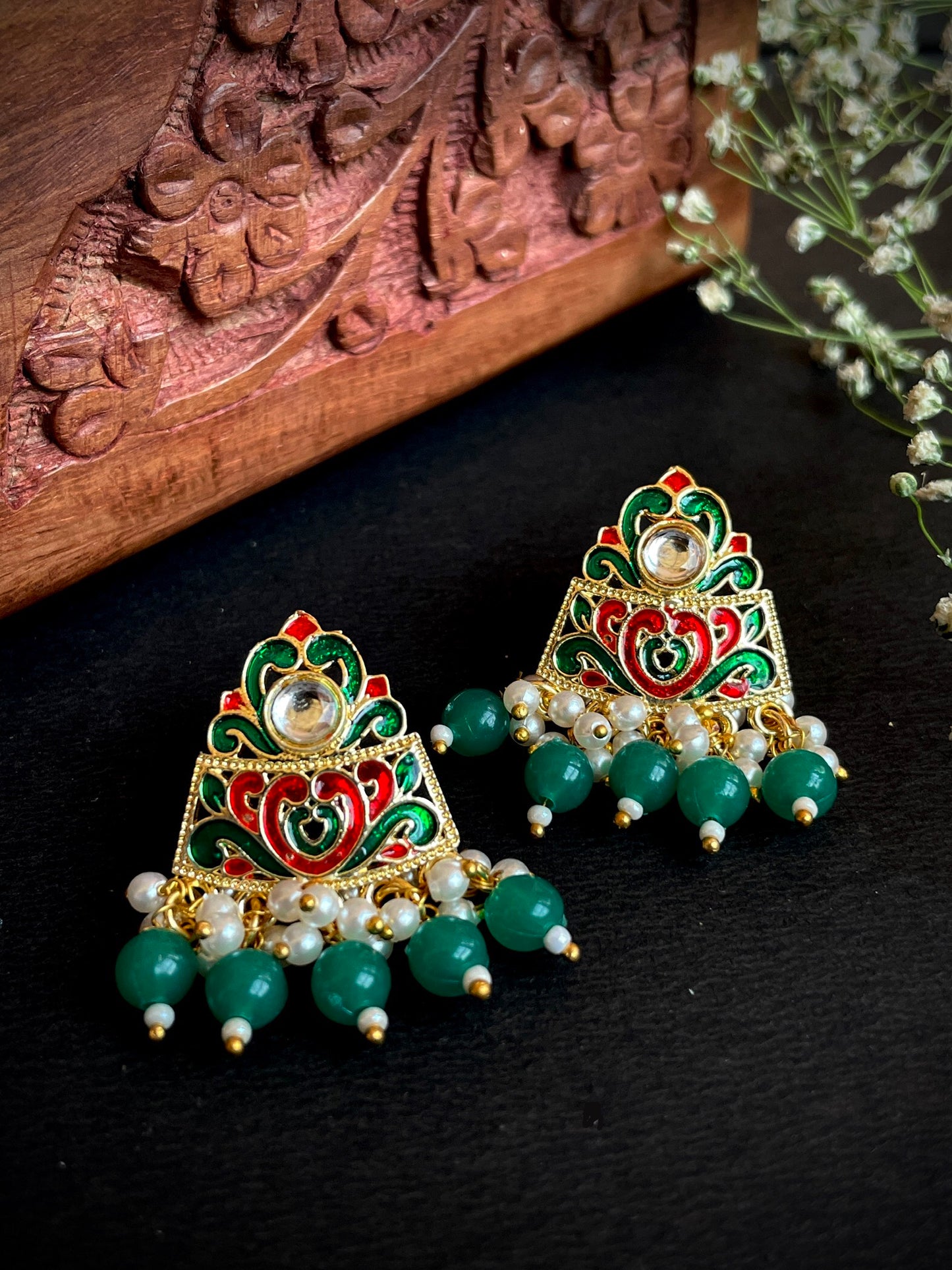Meenakari Traditional Stud Earring