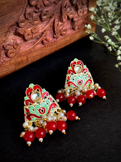 Meenakari Traditional Stud Earring