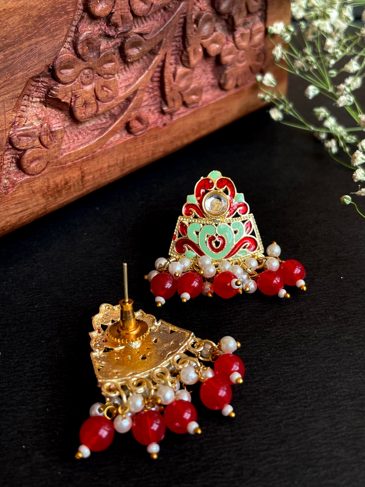 Meenakari Traditional Stud Earring