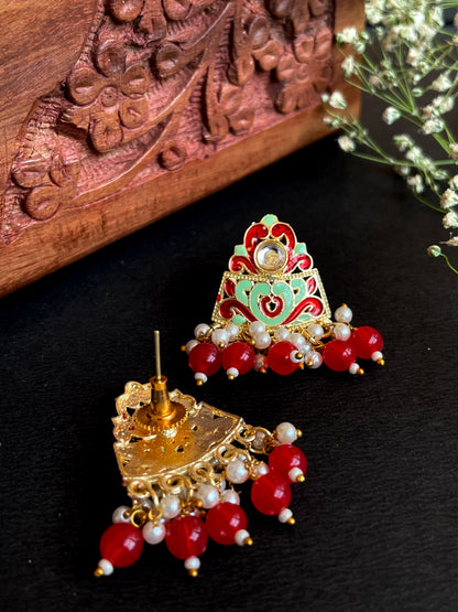 Meenakari Traditional Stud Earring
