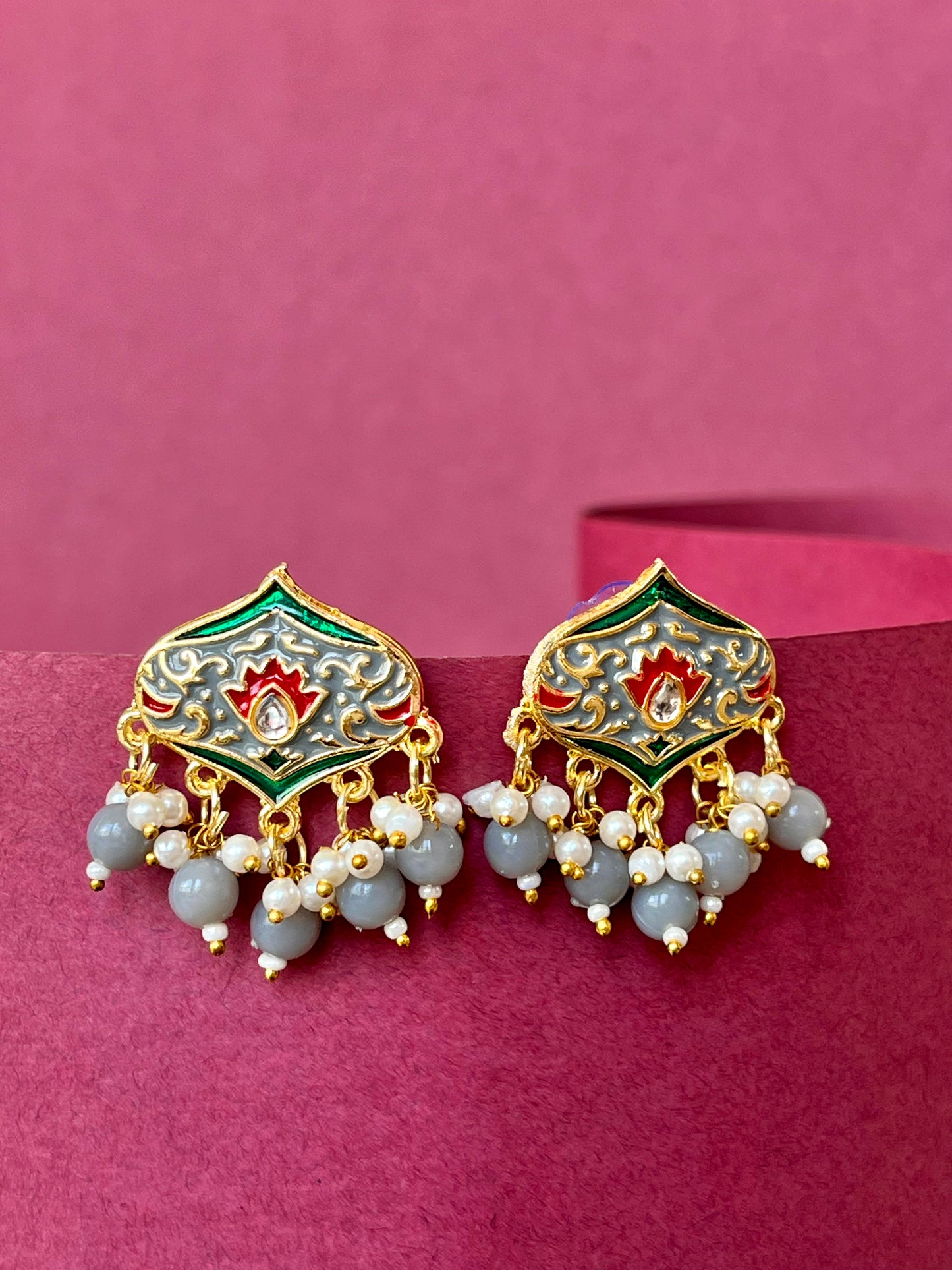 Meenakari Ethnic Stud Earring