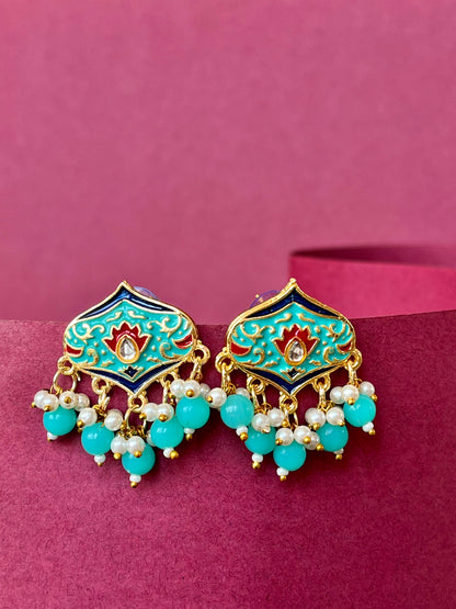Meenakari Ethnic Stud Earring