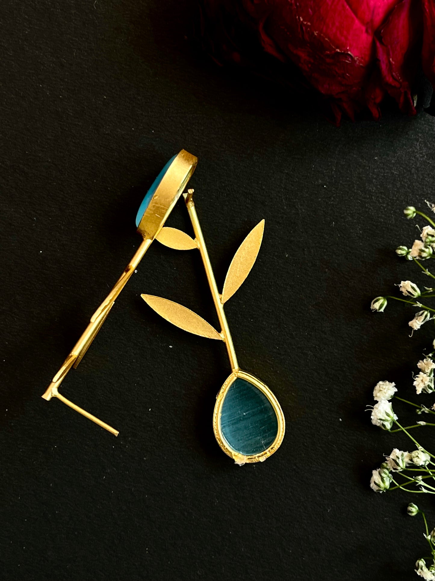 Monalisa Stone Golden Earring