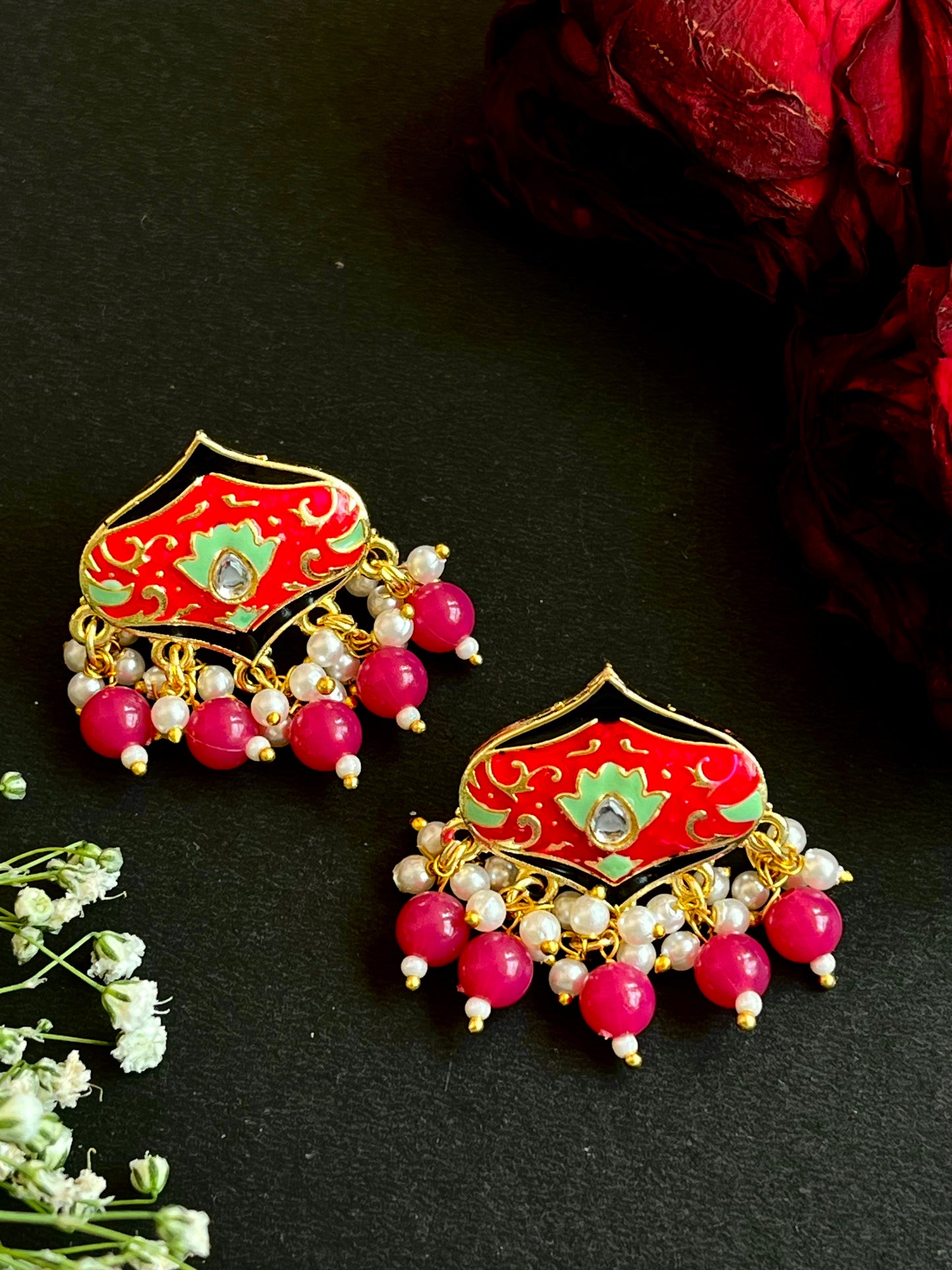 Meenakari Ethnic Stud Earring