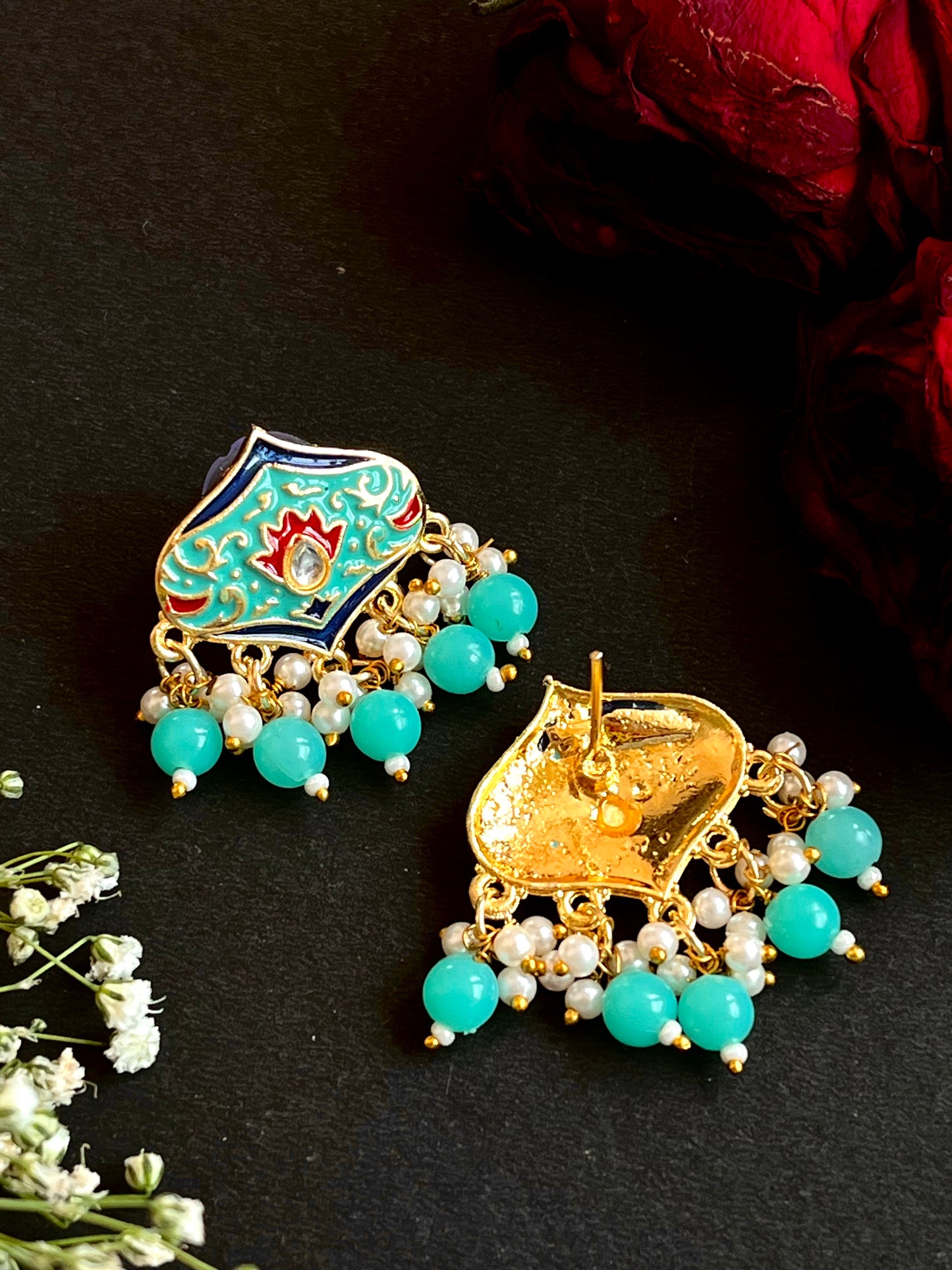 Meenakari Ethnic Stud Earring