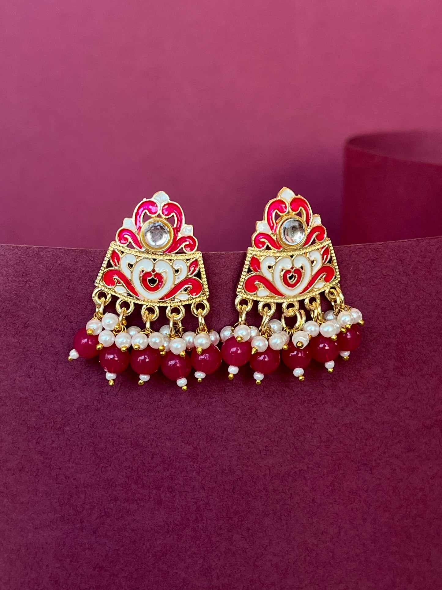 Meenakari Traditional Stud Earring