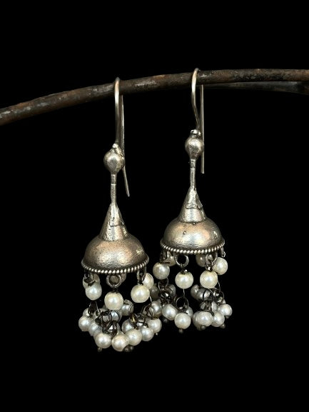 Oxidized small Light weight Baeded Earring
