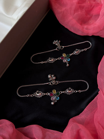 Monailsa Stone Silver Replica Anklet