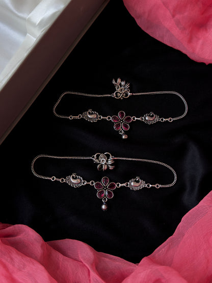 Monailsa Stone Silver Replica Anklet