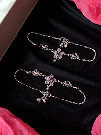 Monailsa Stone Silver Replica Anklet