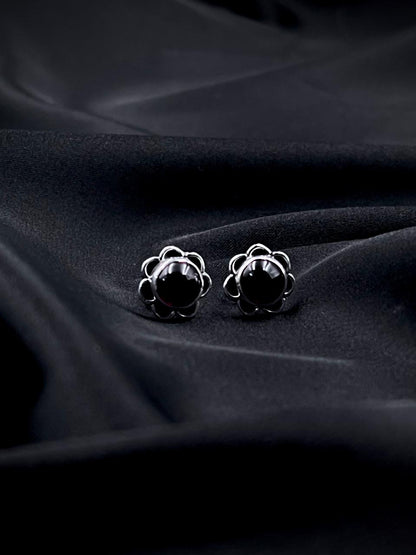 Semi Precious Stone 92.5 Silver Stud Earring