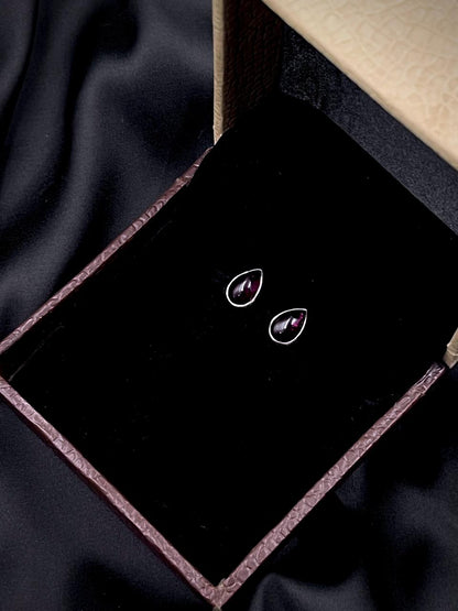 Semi Precious Stone 92.5 Silver Stud Earring