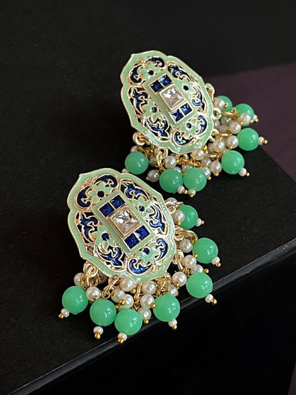 Traditional Meenakari Stud Earring