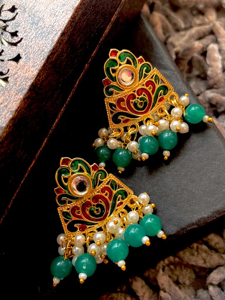 Meenakari Traditional Stud Earring