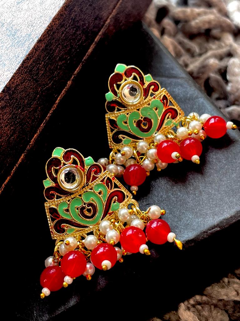 Meenakari Traditional Stud Earring