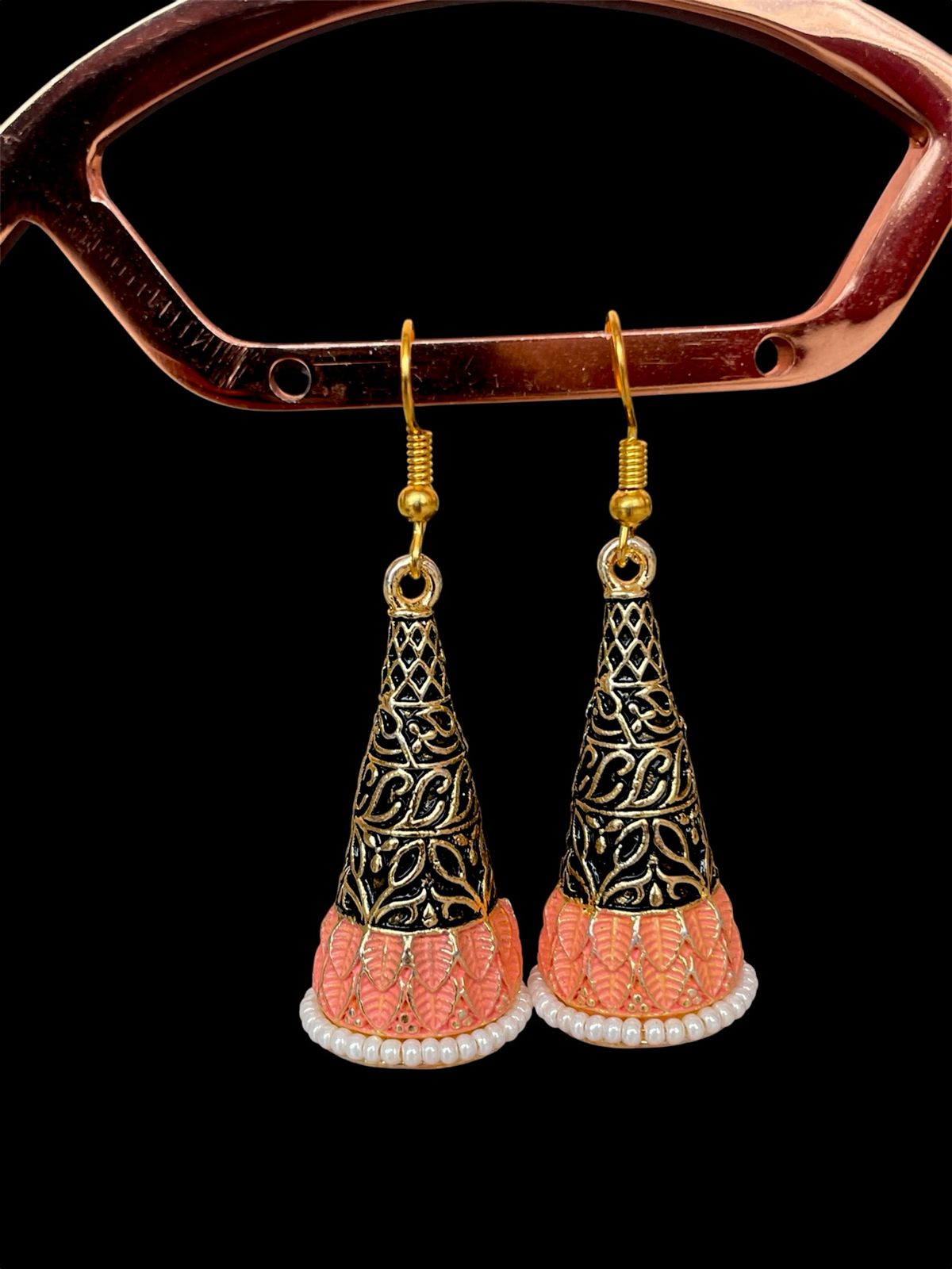 Meenakari Conical Traditional Partywear Earring