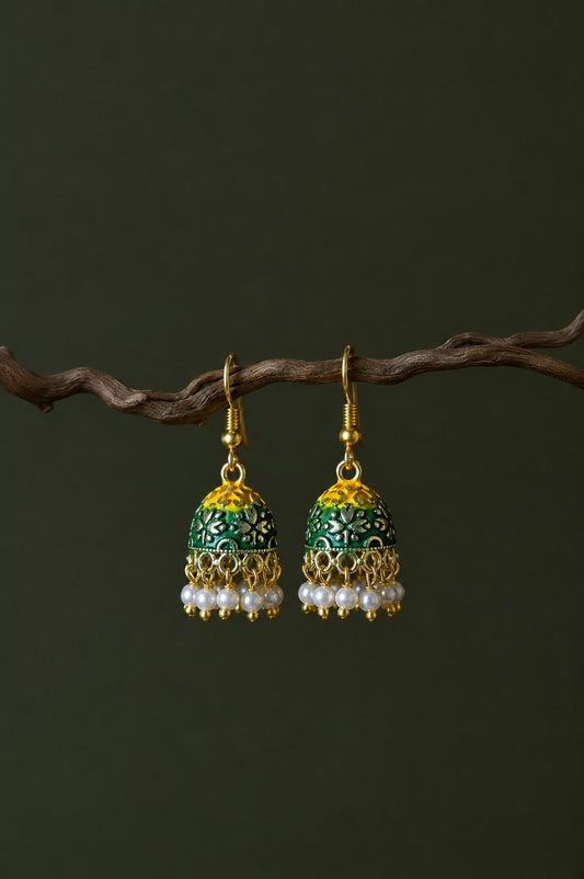 Meenakari Jhumki Earring