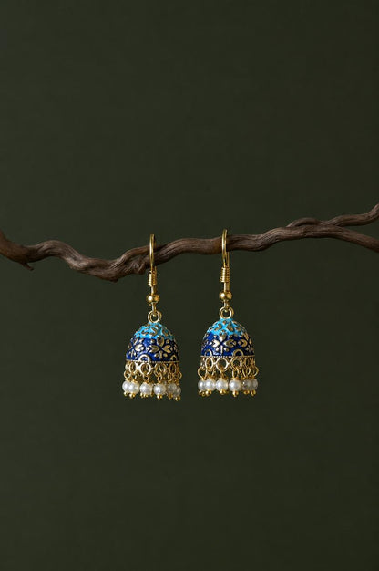 Meenakari Jhumki Earring