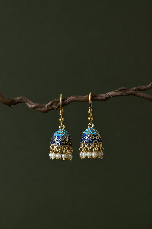 Meenakari Jhumki Earring