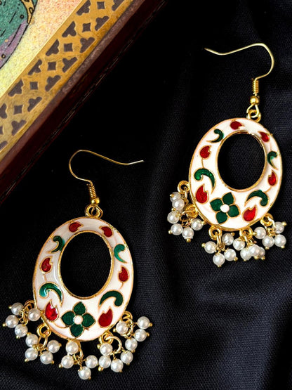 Meenakari Chandbali Earring
