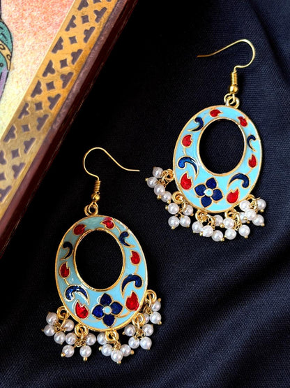 Meenakari Chandbali Earring