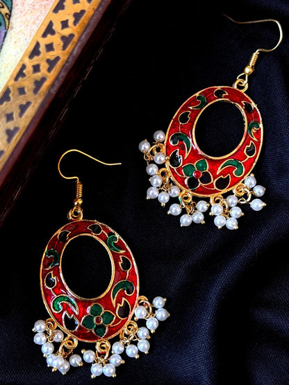 Meenakari Chandbali Earring