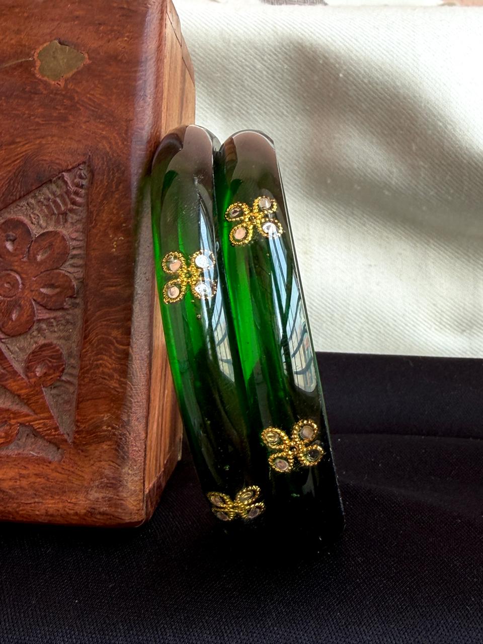 Acrylic Ethnic Casual wear Bangles