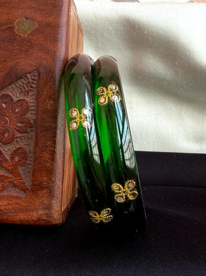 Acrylic Ethnic Casual wear Bangles